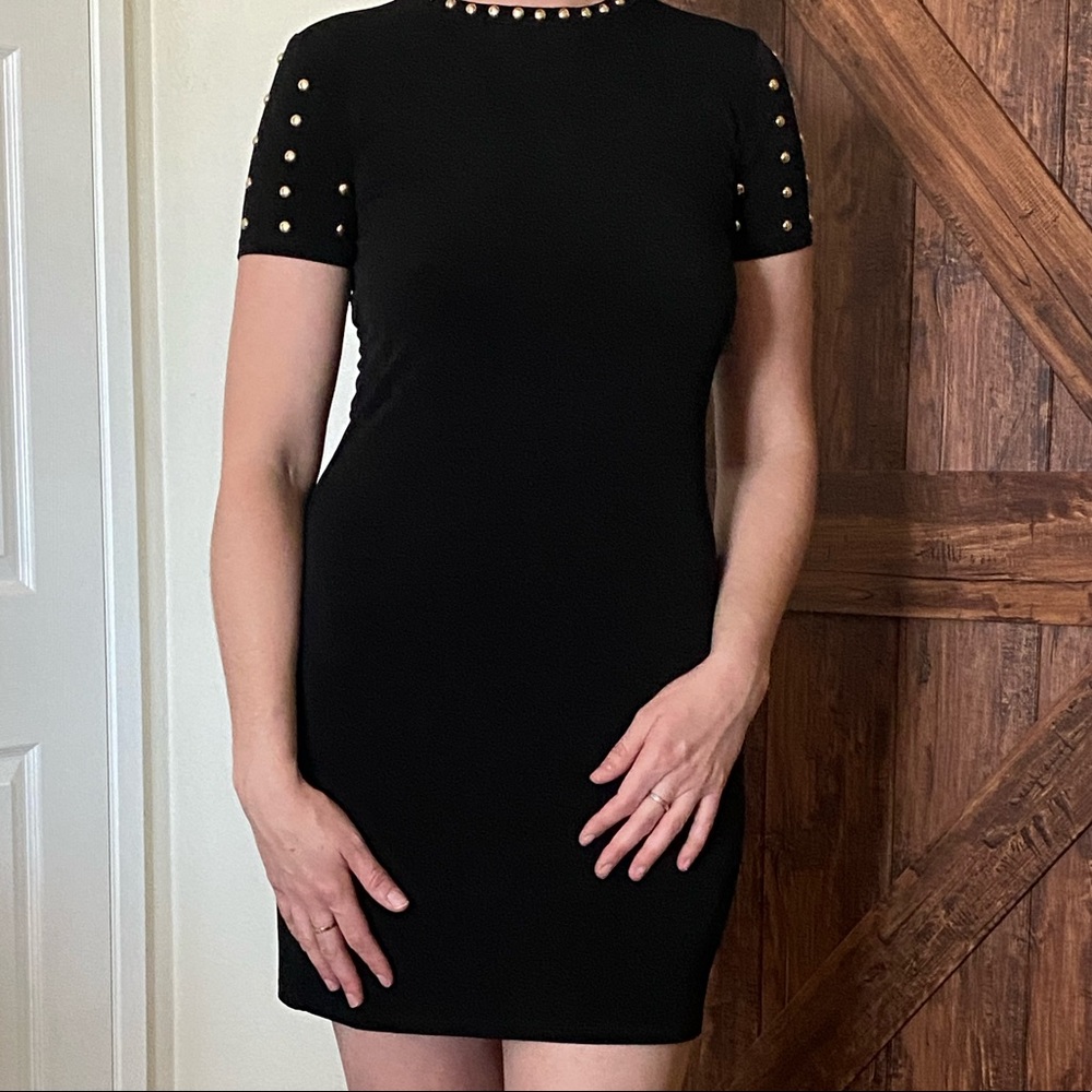 Michael Kors studded, slinky LBD Sz XS